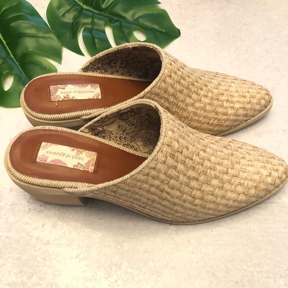 Band of Gypsies Parker Sand Woven Mule NWT Size 9 - Picture 5 of 7